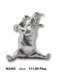 Bailarina decorativa plata detalles cristal