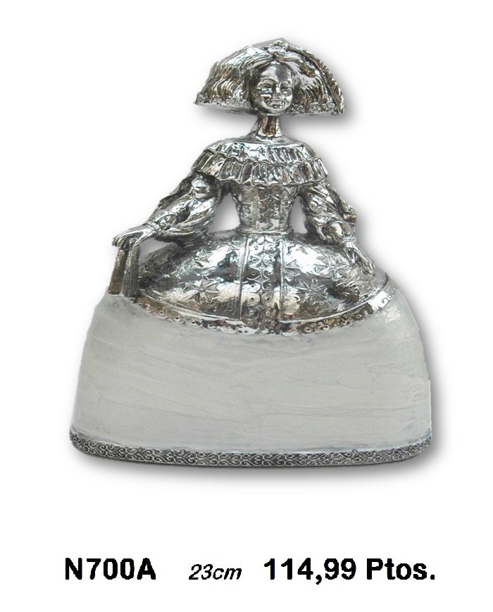 Bailarina decorativa plata