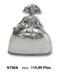 Bailarina decorativa plata