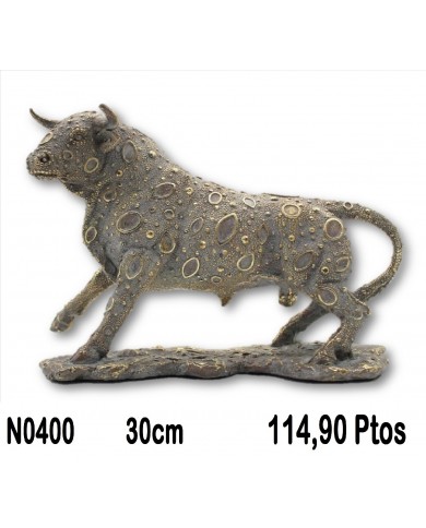 Toro decorativo oro
