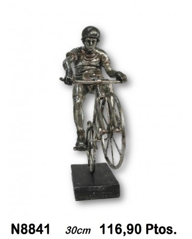 Figura decorativa ciclista
