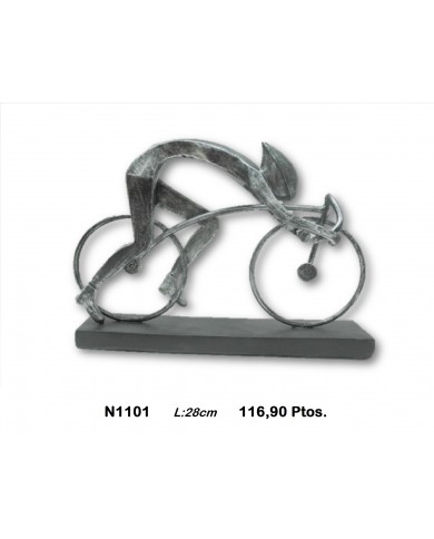 Figura decorativa ciclista