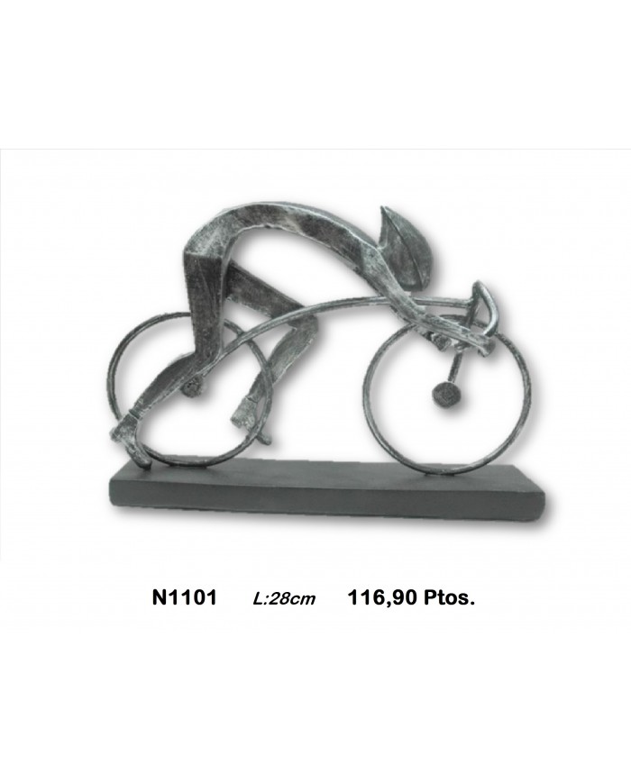 Figura decorativa ciclista