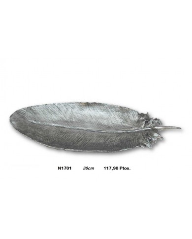 Hoja decorativa plata