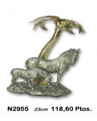 Elefante decorativo plata y oro