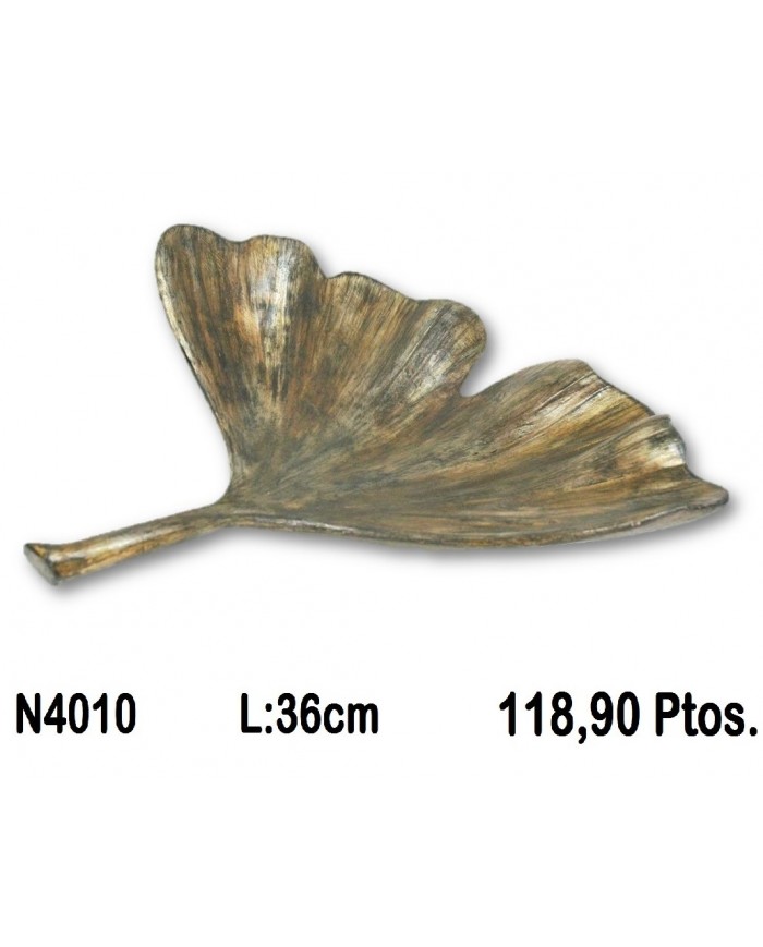 Hoja decorativa bronce