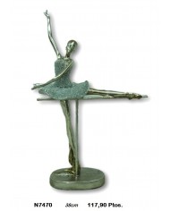 Bailarina decorativa plata y oro