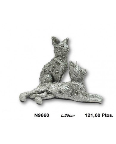 Decorativos plata detalles cristal