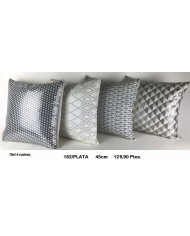Cojines decorativos plata