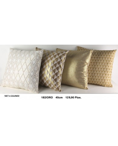 Cojines decorativos oro
