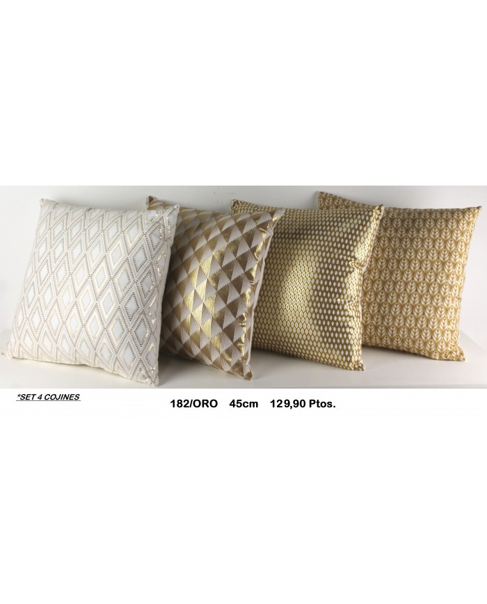 Cojines decorativos oro
