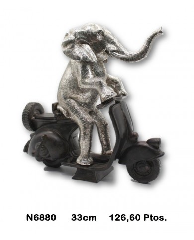 Elefante decorativo plata