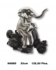 Elefante decorativo plata