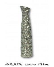 Jarrón decorativo color plata
