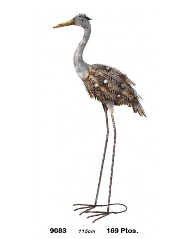 Figura decorativa pavo real color oro y plata