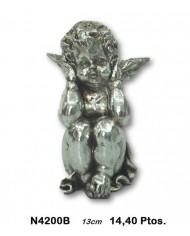 Ángel decorativo color plata