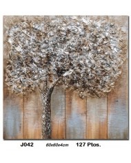 Cuadro decorativo elefante color bronce