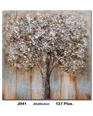 Cuadro decorativo árbol color bronce