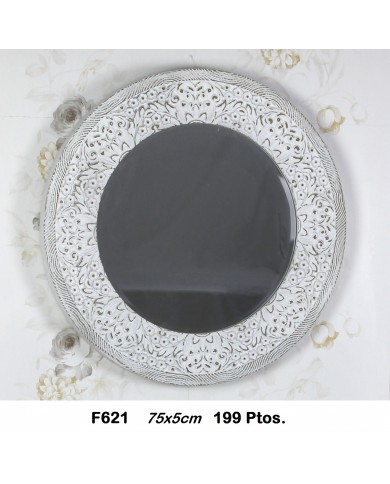 Espejo decorativo color blanco