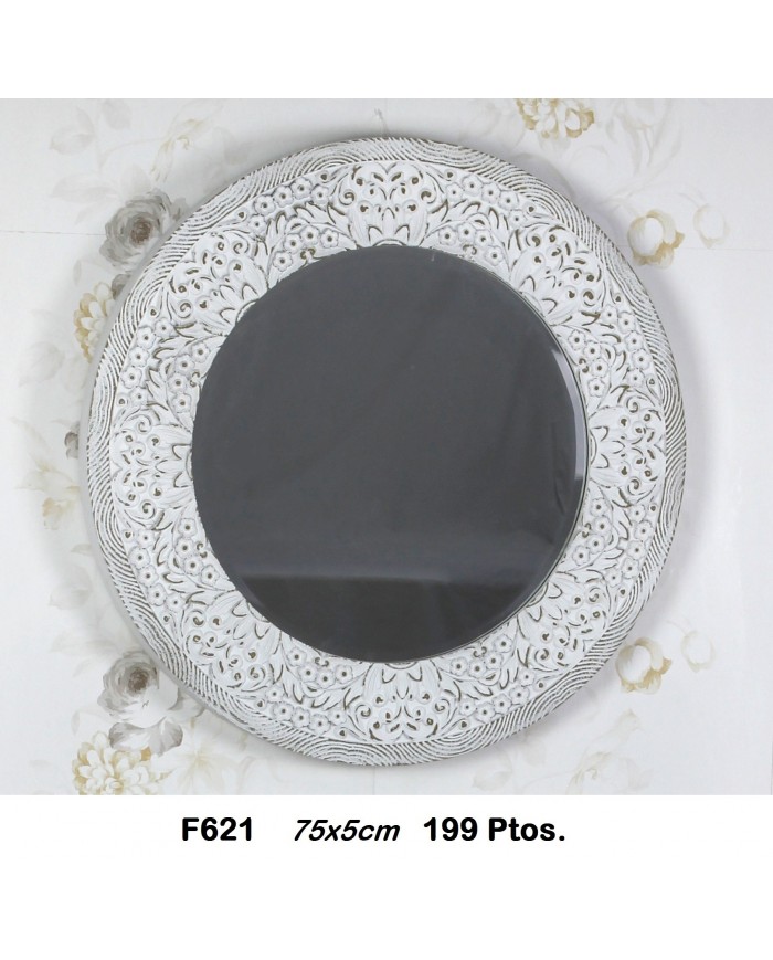 Espejo decorativo color blanco