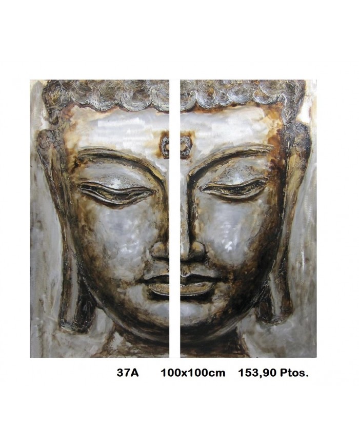 Cuadro decorativo buda color bronce