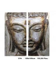 Cuadro decorativo buda color bronce