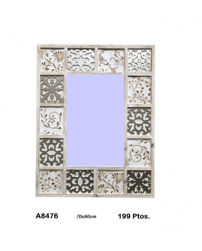 Espejo marco cuadrado decorativo