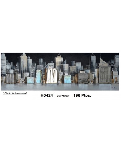 Cuadro decorativo edificios EFECTO TRIDIMENSIONAL