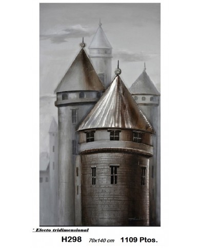 Cuadro decorativo torres EFECTO TRIDIMENSIONAL