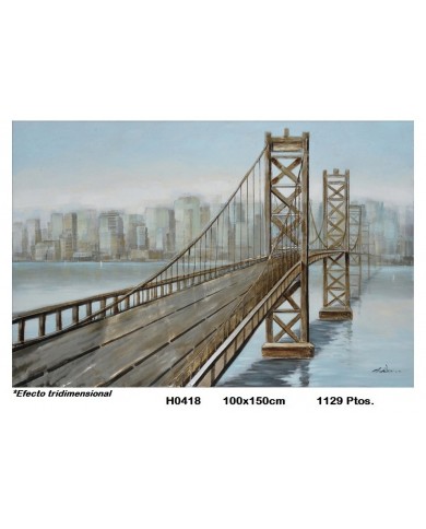 Cuadro decorativo puente EFECTO TRIDIMENSIONAL