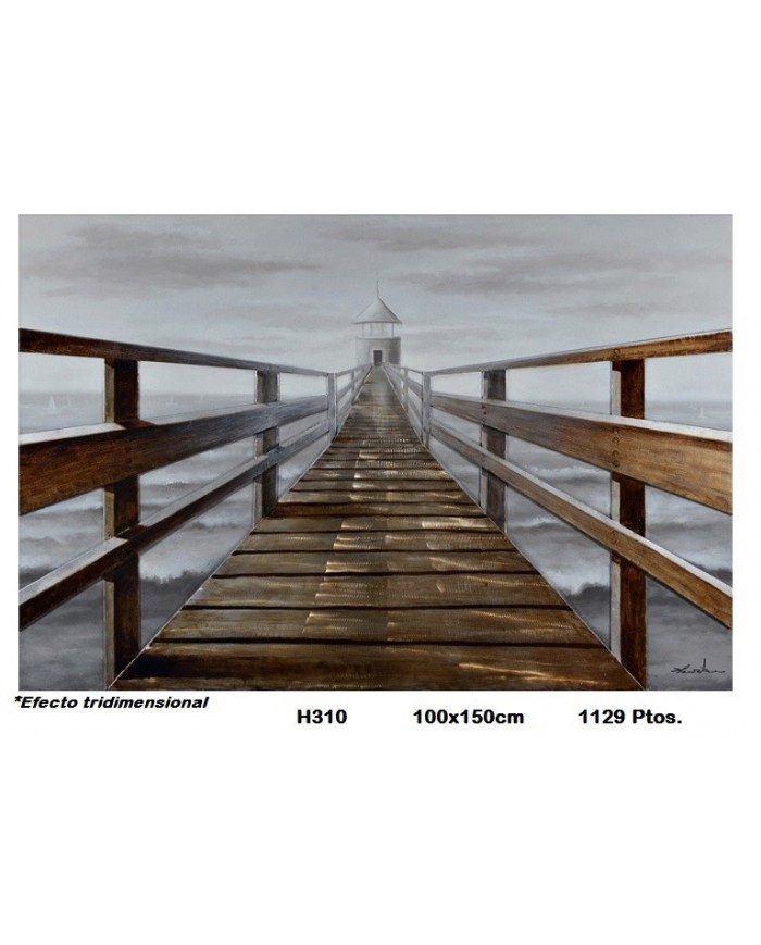 Cuadro decorativo puente EFECTO TRIDIMENSIONAL