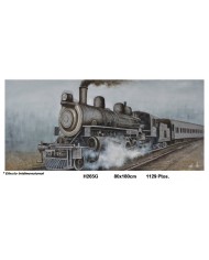 Cuadro decorativo locomotora EFECTO TRIDIMENSIONAL