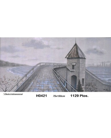 Cuadro decorativo torre EFECTO TRIDIMENSIONAL
