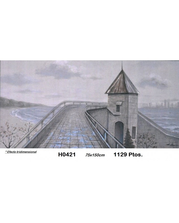 Cuadro decorativo torre EFECTO TRIDIMENSIONAL