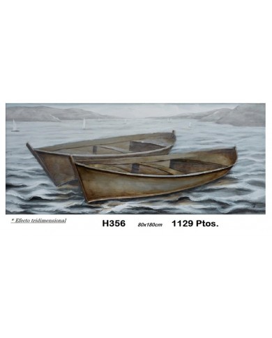 Cuadro decorativo barca EFECTO TRIDIMENSIONAL