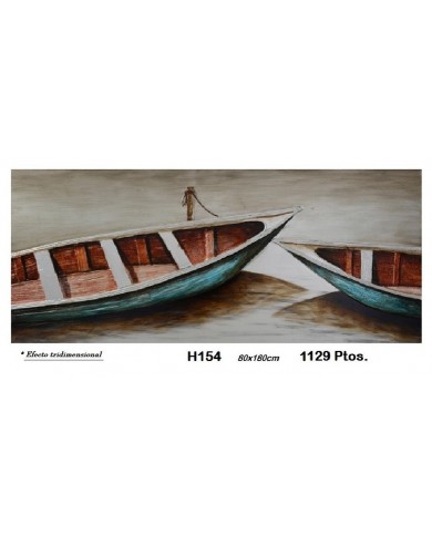 Cuadro decorativo barca EFECTO TRIDIMENSIONAL