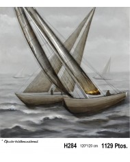 Cuadro decorativo velero EFECTO TRIDIMENSIONAL