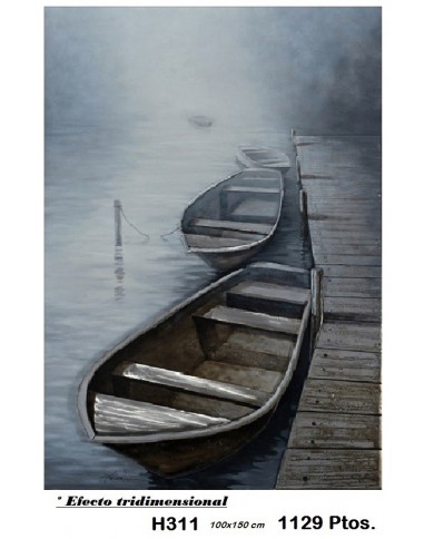 Cuadro decorativo barca EFECTO TRIDIMENSIONAL