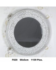 Espejo decorativo color blanco