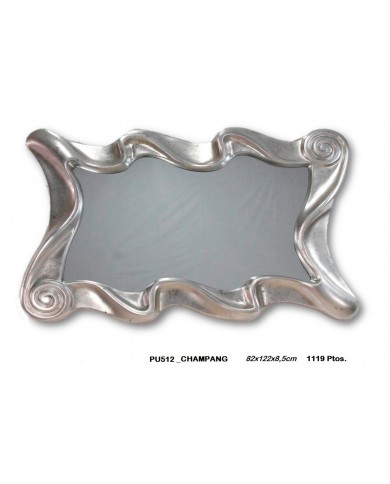Espejo decorativo color champagne