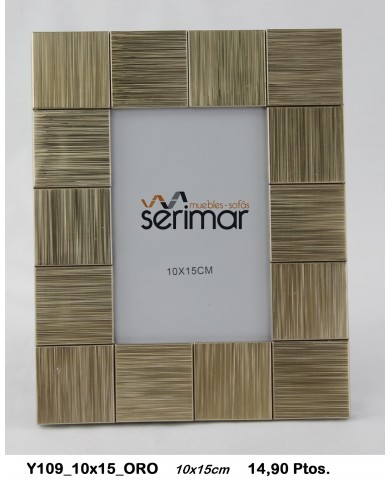 Portafotos decorativo color oro