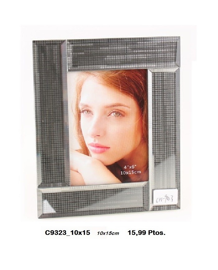 Portafotos decorativo color plata