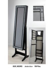 Espejo joyero rectangular color blanco