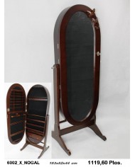 Espejo joyero rectangular color negro