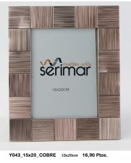 Portafotos decorativo color plata