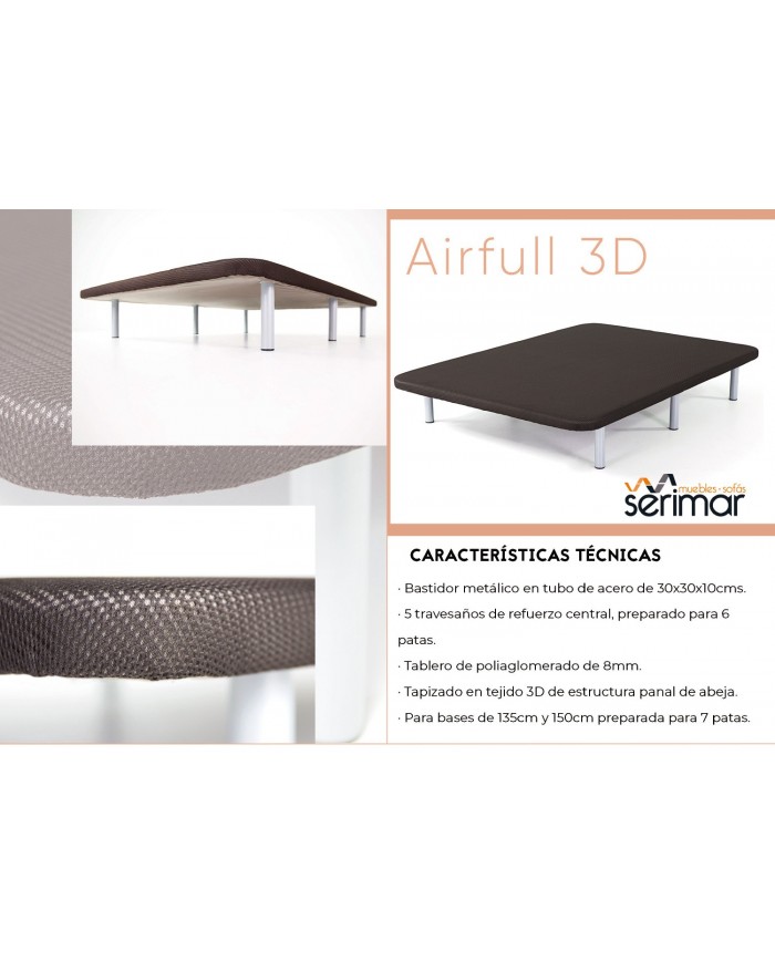 Base tapizada Airfull 3D