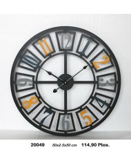 Reloj decorativo color negro