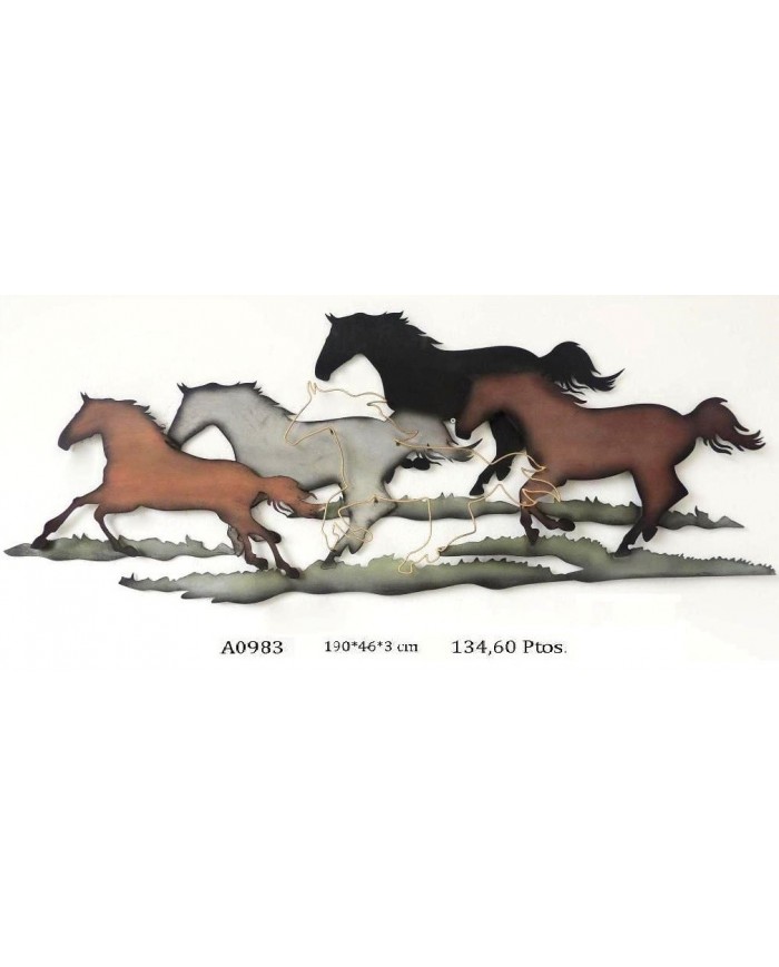 Adorno decorativo caballos