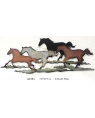 Adorno decorativo caballos