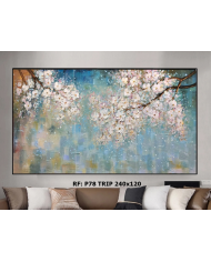 Tríptico decorativo Elefantes 240x120cm